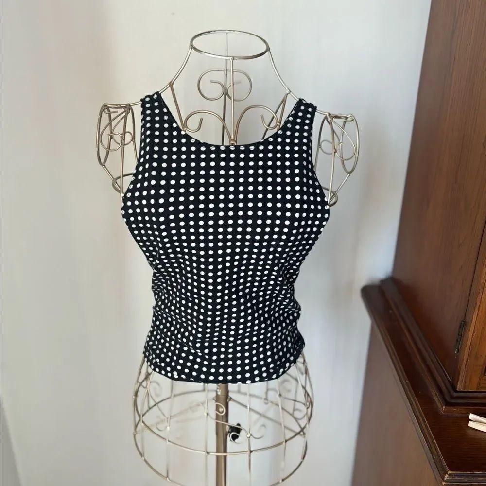 Abercrombie & Fitch Polka Dot Tank Size S Black